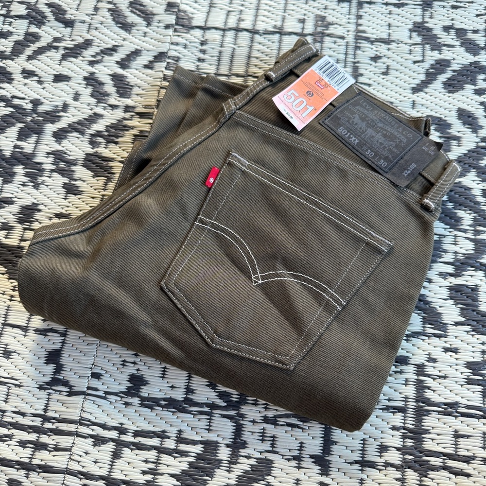 Levi's Men's Olive Tapenade 501XX Black Label 30x30